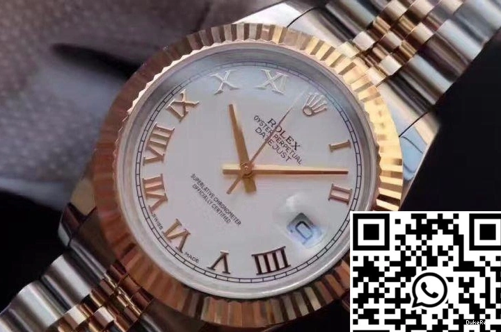 Rolex White Dial Datejust 126333-006 41mm Rhodium 0318